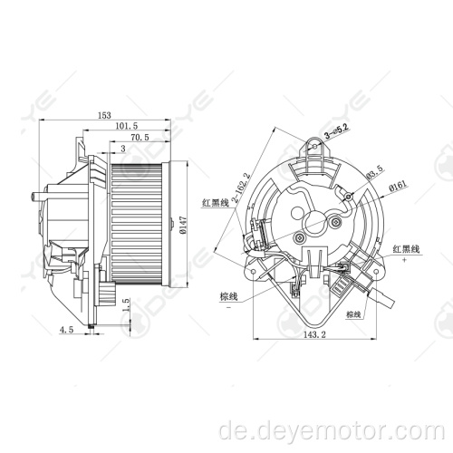 Neueste Produkte Car 12 Volt Gebläse Motor